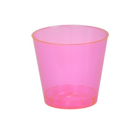 Red Shot Cup™ Shot Glass, 2 oz., 2H, measured lines, polystyrene, bright  red